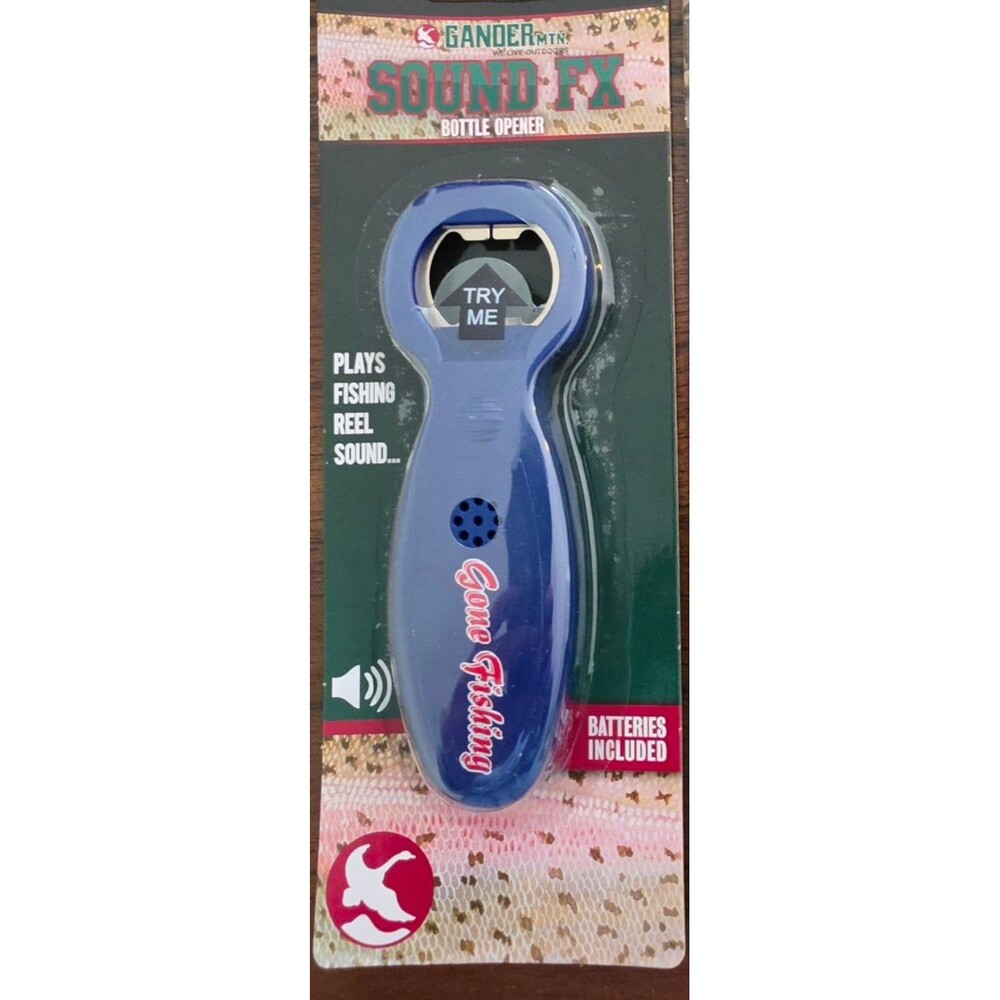 Gander Mountain Sound FX Fishing Reel Bottle Opener New Batteries Included